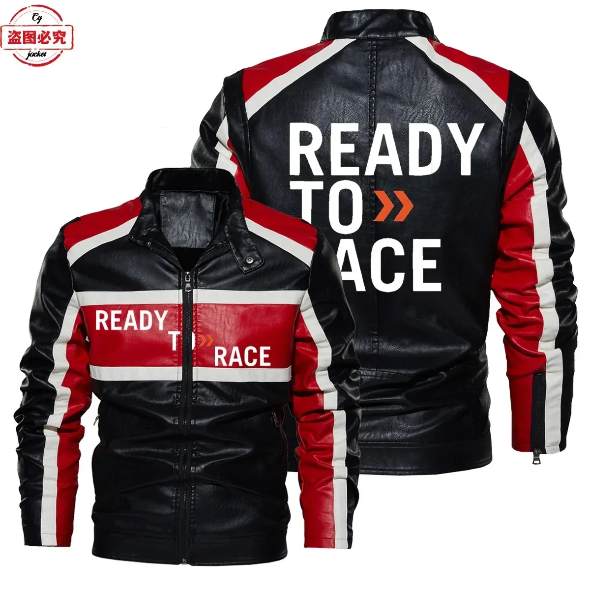 Leather Work Jacket With Hood - Veste en cuir à capuche pour