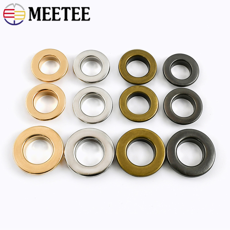 Leatherwork Eyelets - 50 pièces 3.5-15mm oeillet en métal