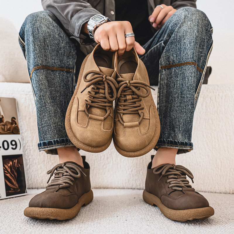 Leatherwork Designs - Chaussures décontractées pour hommes, chaussures plates