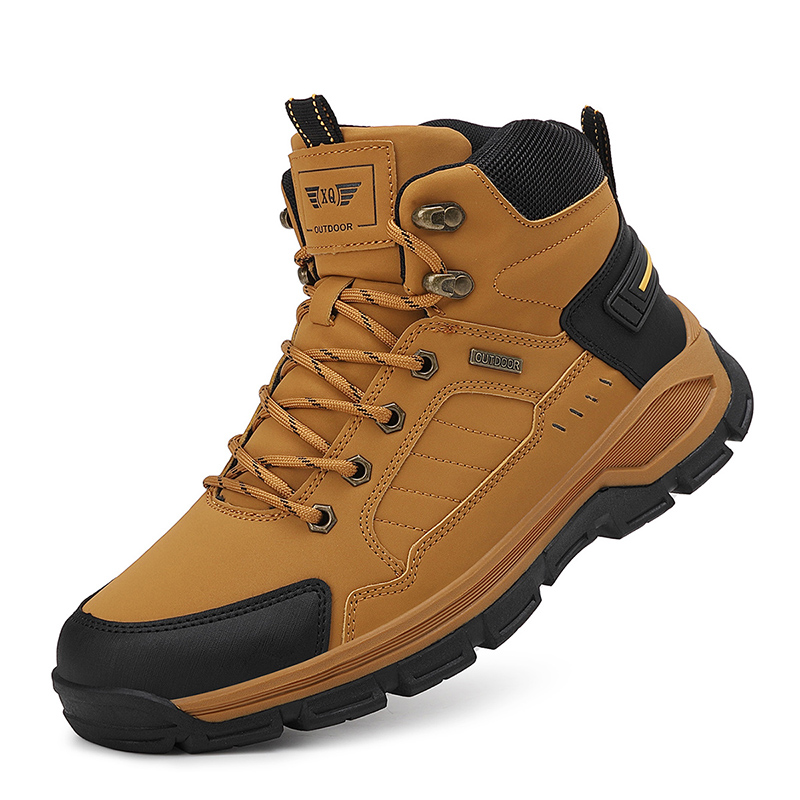 Leather Work Boots - Bottes de randonnée en cuir imperméables