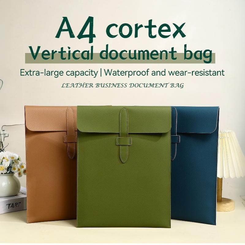 Leather Work Folder - Porte-documents en cuir épais résistant aux