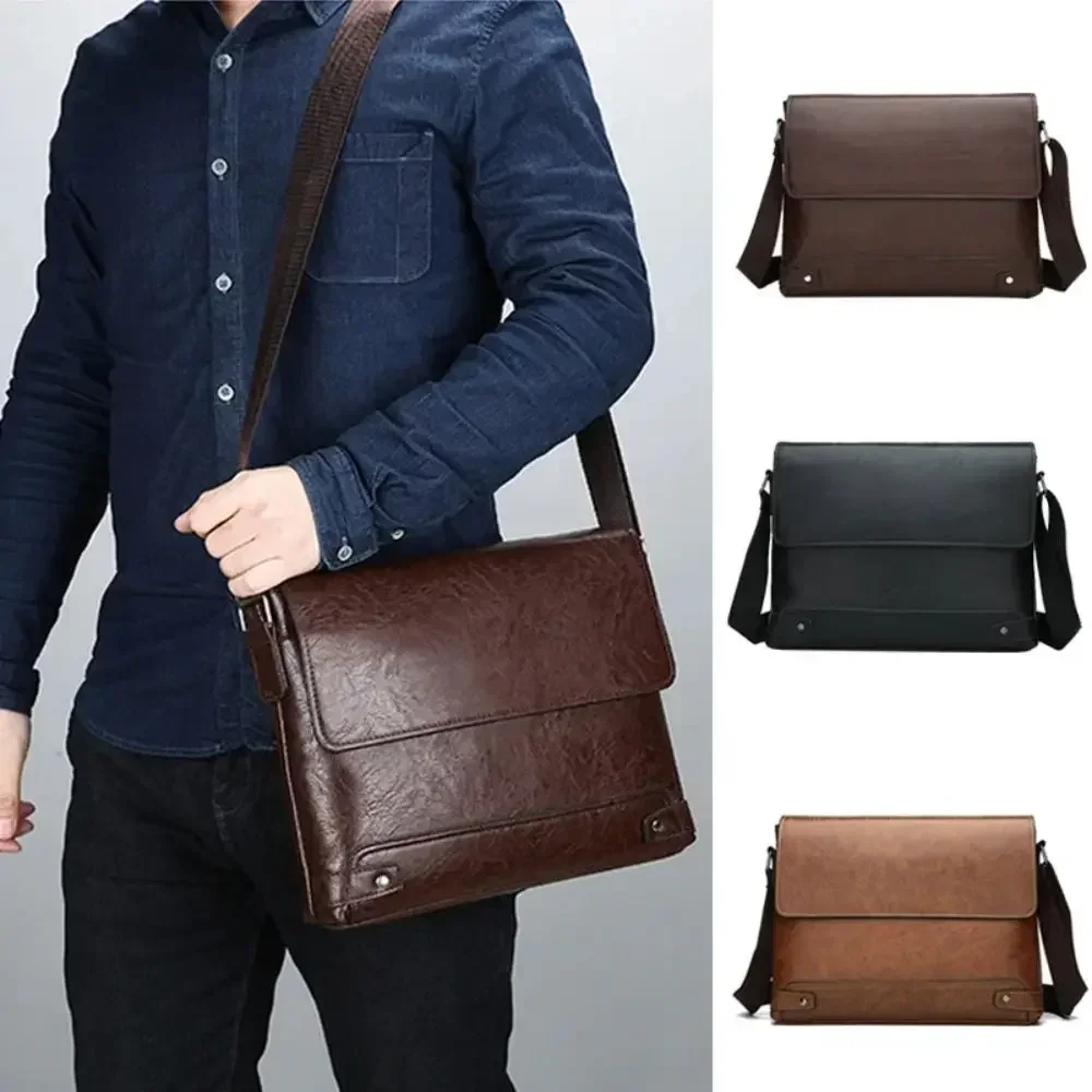 Leatherwork Designs - Porte-documents pour hommes en cuir PU
