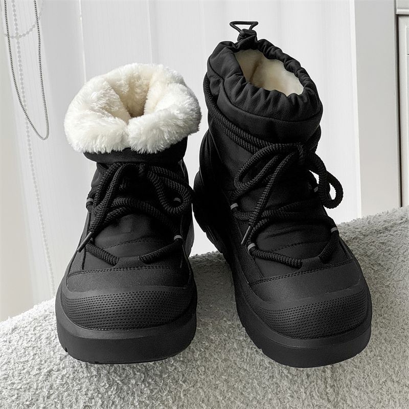 Leatherwork Designs - Bottines de neige montantes pour hommes,