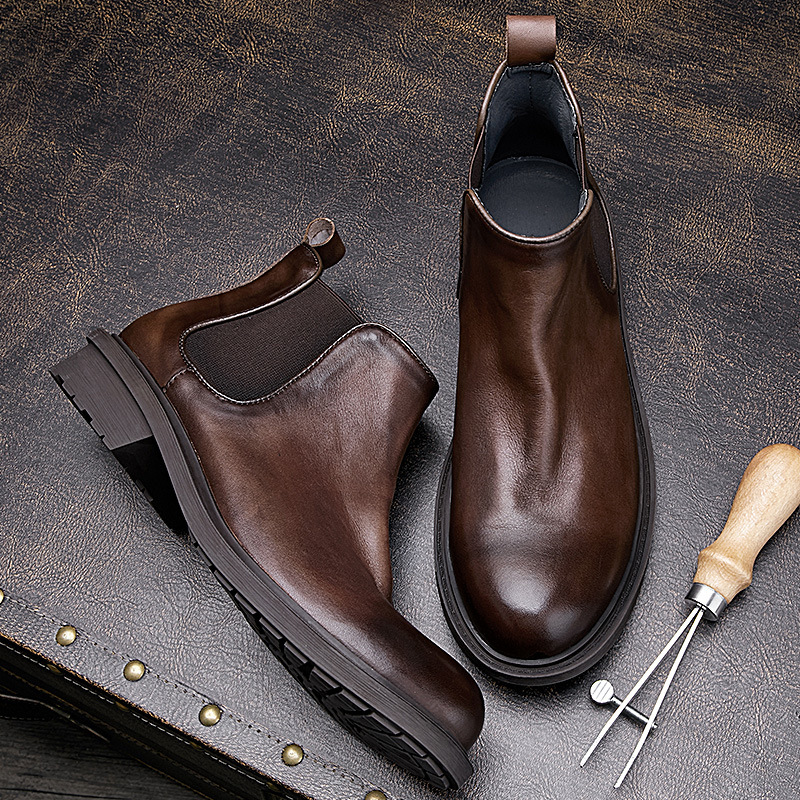 Leatherwork Designs - Bottes de moto d'automne pour hommes