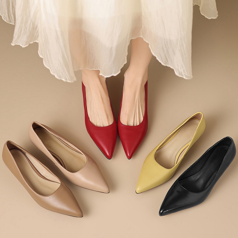 Leather Work Women Shoes - Nouvelles chaussures de travail pour femmes