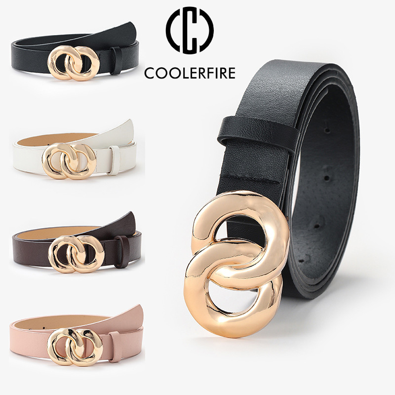 Leather Work Jeans - Ceinture de pantalon pour femmes, haute