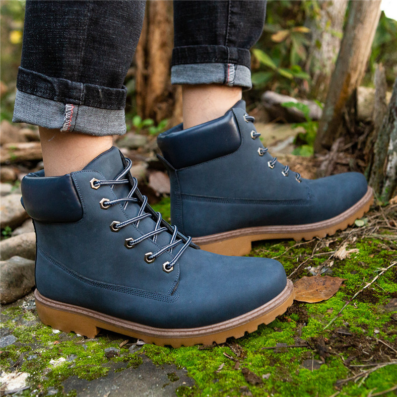 Leather Work Women Shoes - Bottines à plateforme en cuir pour