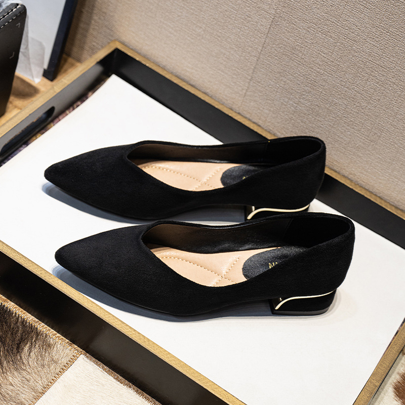 Chaussures habillées en daim à - Leather Work Women Shoes avis et prix