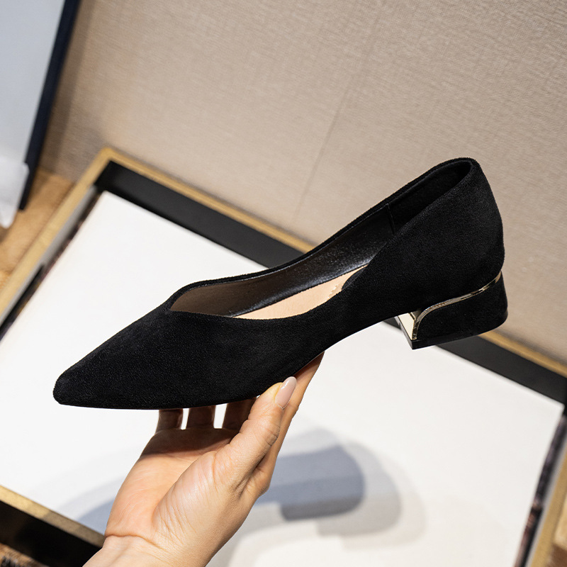 Chaussures habillées en daim à - Leather Work Women Shoes avis et prix