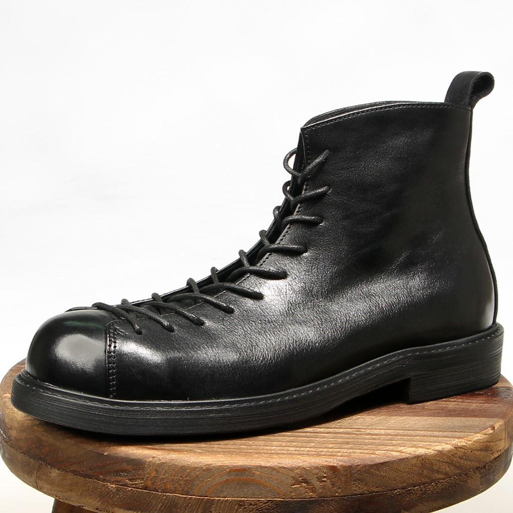 Bottes montantes décontractées - Leather Work Boots avis et prix
