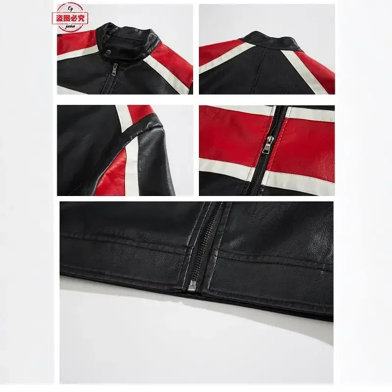 Veste en cuir à capuche pour c - Leather Work Jacket With Hood avis et prix
