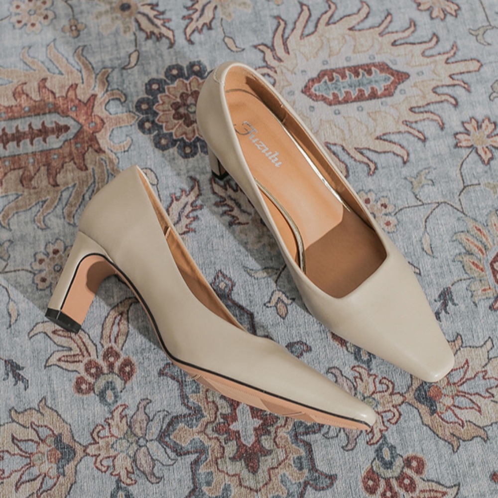 Chaussures en cuir à talons ha - Leather Work Women Shoes avis et prix