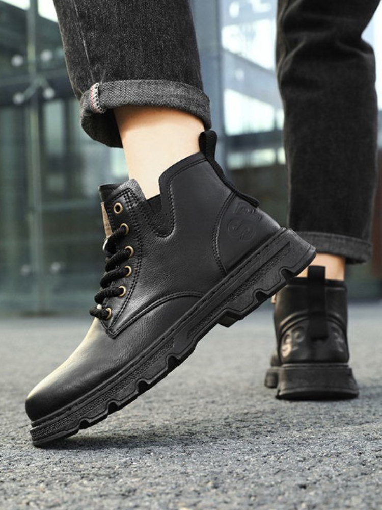 ​ Hommes 2025 hiver nouveauté  - Leather Work Boots avis et prix