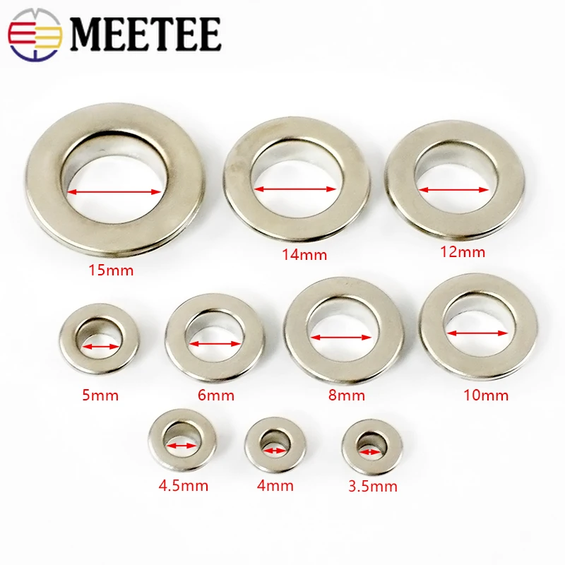 50 pièces 3.5-15mm oeillet en  - Leatherwork Eyelets avis et prix