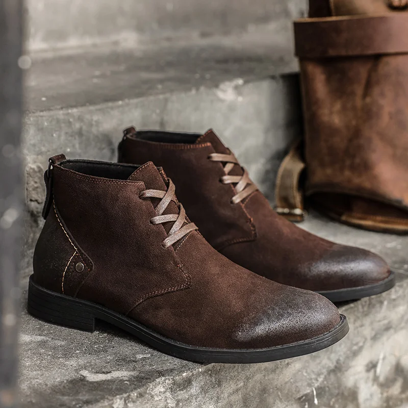 Bottines en daim de vache fait - Leatherwork Designs avis et prix