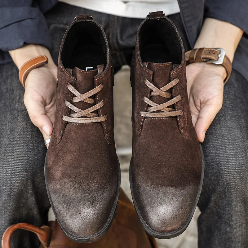 Bottines en daim de vache fait - Leatherwork Designs avis et prix