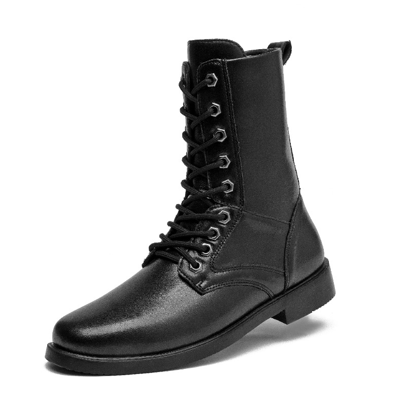 Bottes en cuir à tige haute, b - Leather Work Boots avis et prix
