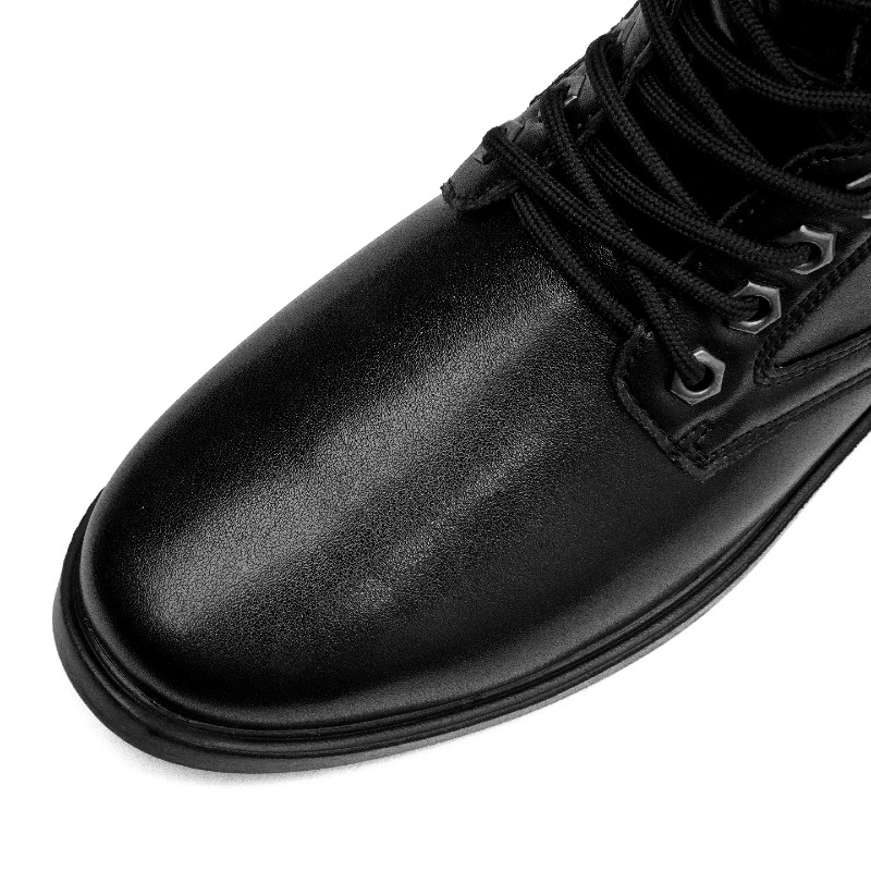 Bottes en cuir à tige haute, b - Leather Work Boots avis et prix
