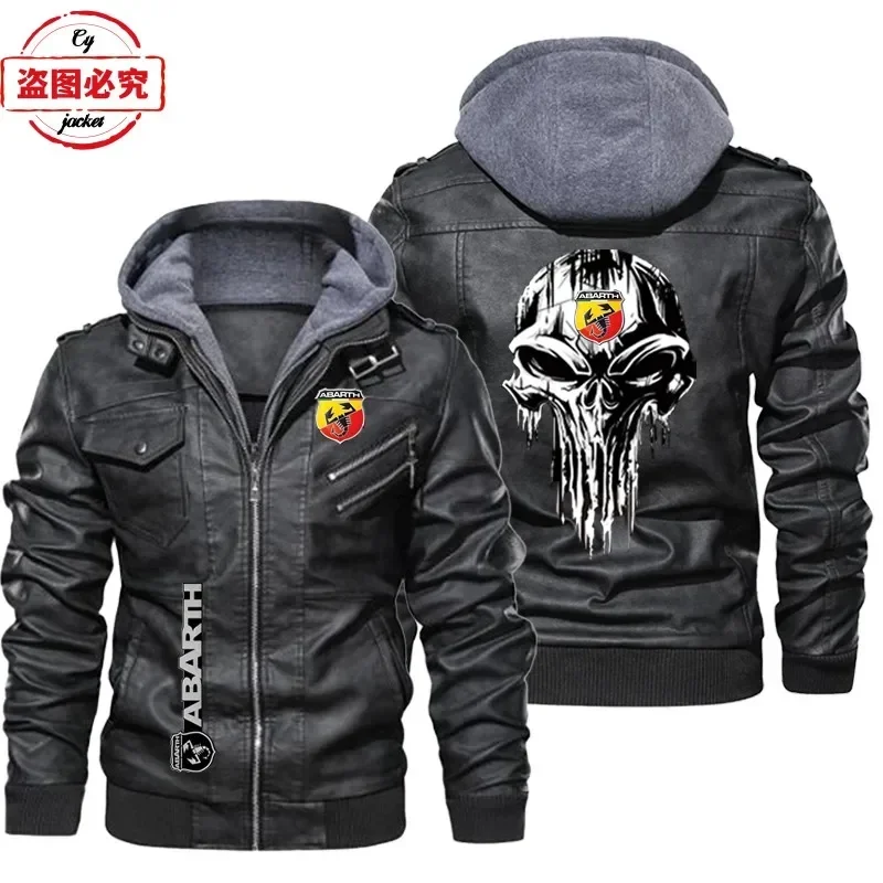 Veste en cuir taille européenn - Leather Work Jacket With Hood avis et prix