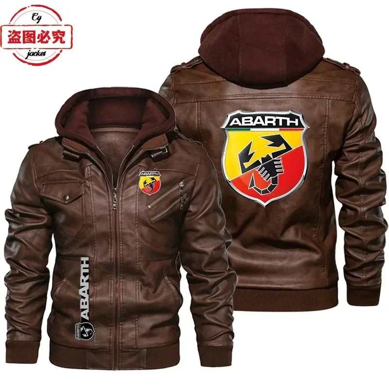Veste en cuir taille européenn - Leather Work Jacket With Hood avis et prix