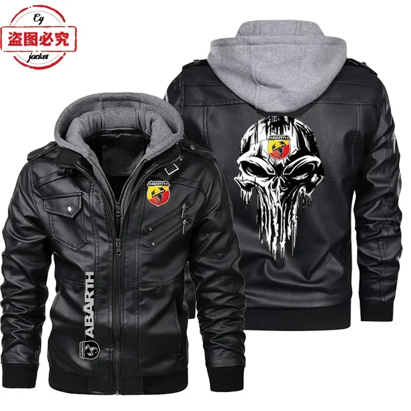 Veste en cuir taille européenn - Leather Work Jacket With Hood avis et prix