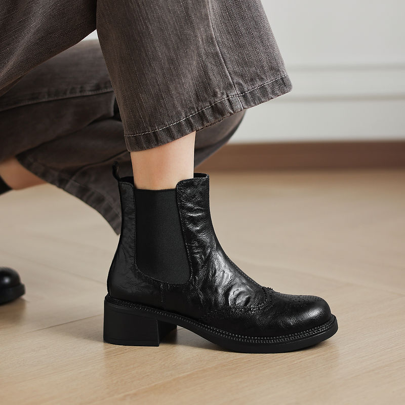 NOUVELLES Bottes d'automne pou - Leather Work Women Shoes avis et prix