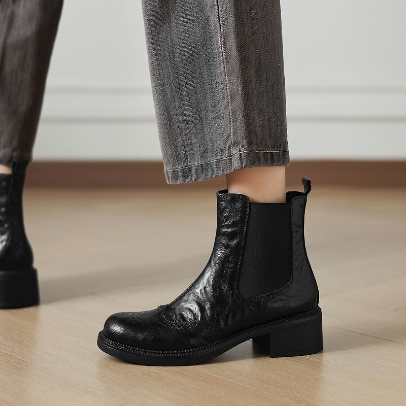 NOUVELLES Bottes d'automne pou - Leather Work Women Shoes avis et prix