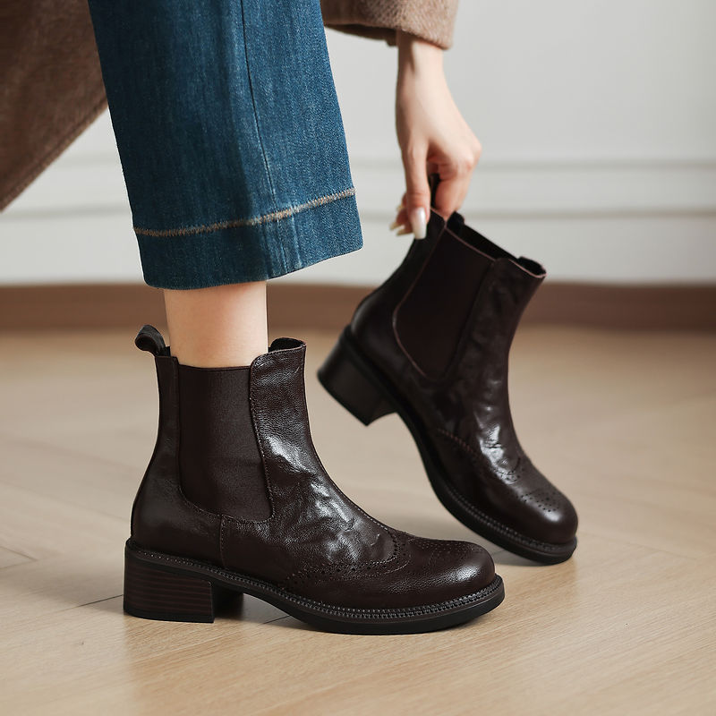 NOUVELLES Bottes d'automne pou - Leather Work Women Shoes avis et prix