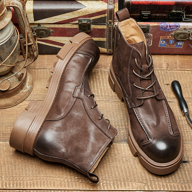 Bottes de Combat de Style brit - Leather Work Boots avis et prix