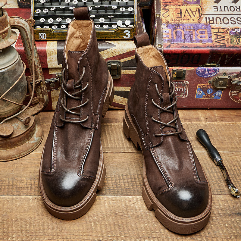 Bottes de Combat de Style brit - Leather Work Boots avis et prix