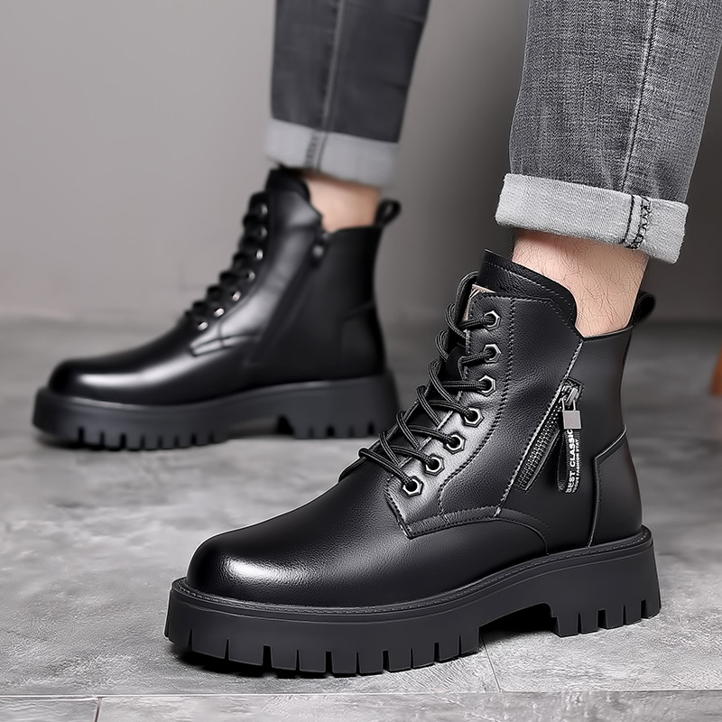 Hommes classiques en cuir véri - Leather Work Boots avis et prix