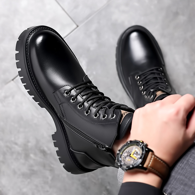 Hommes classiques en cuir véri - Leather Work Boots avis et prix
