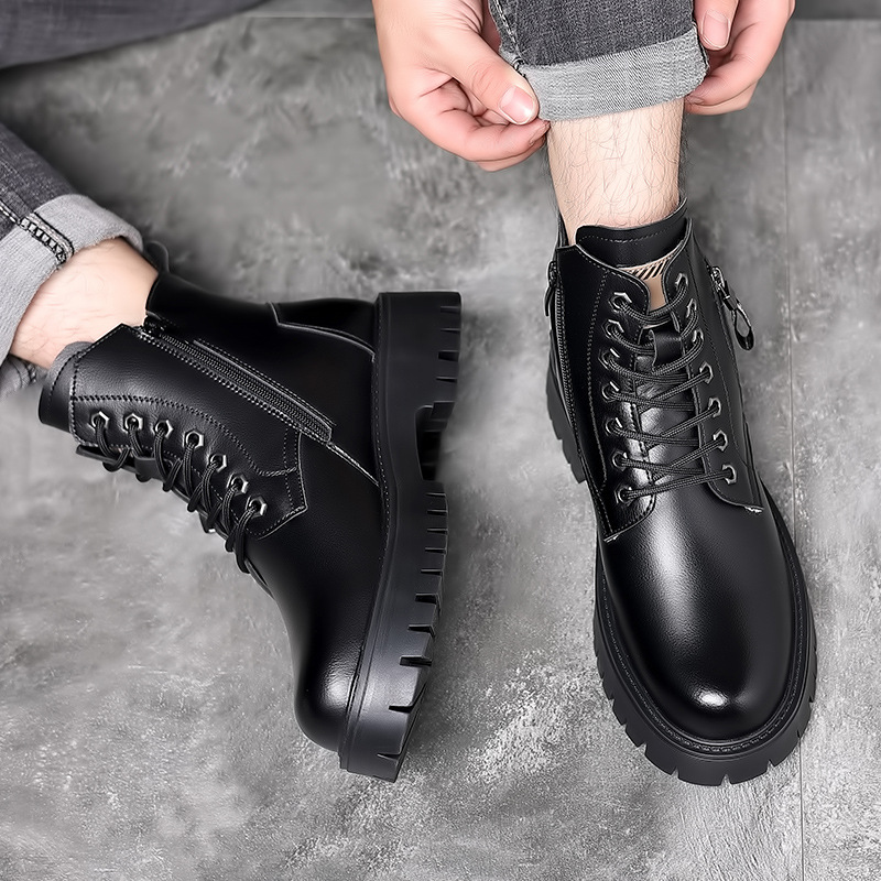 Hommes classiques en cuir véri - Leather Work Boots avis et prix