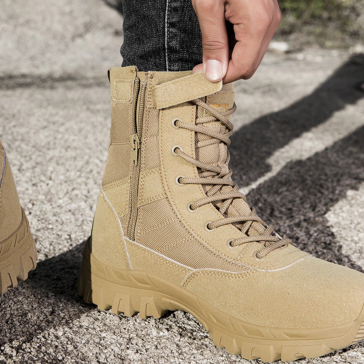 Chaussures de randonnée en ple - Leather Work Boots avis et prix