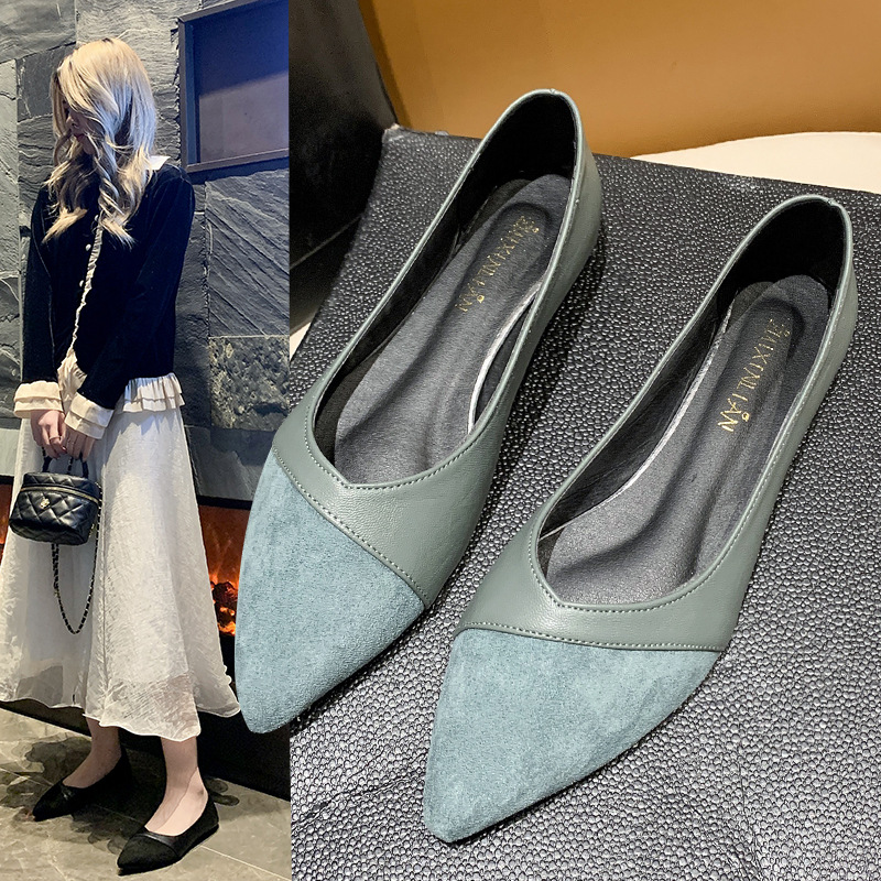 Chaussures plates en cuir noir - Leather Work Women Shoes avis et prix
