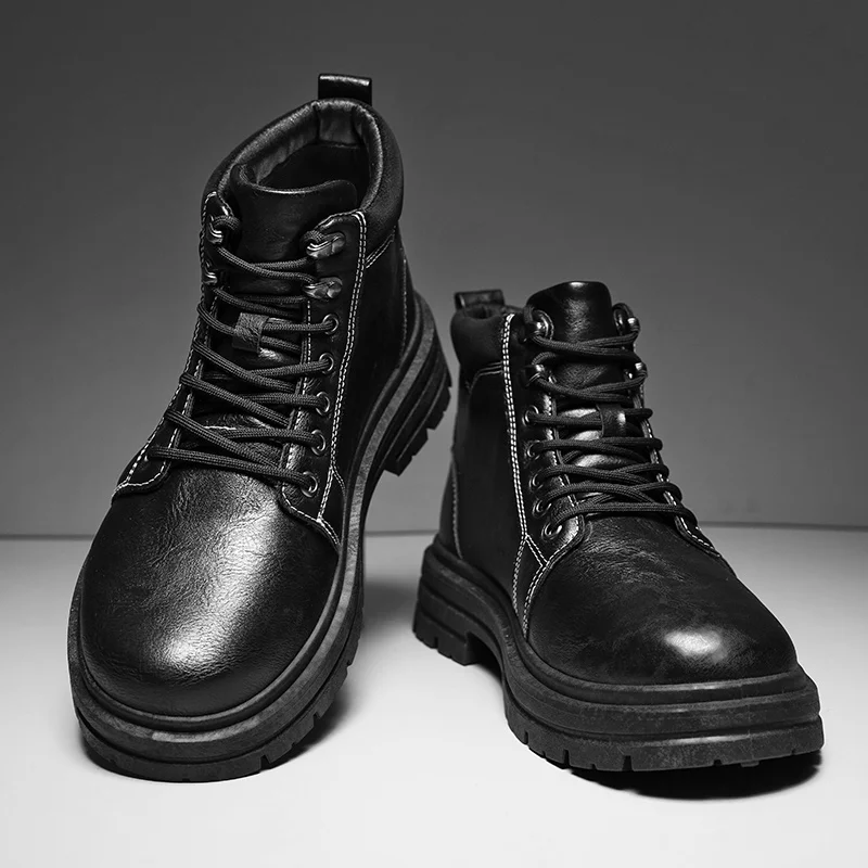 Bottes hautes quatre saisons e - Leather Work Boots avis et prix