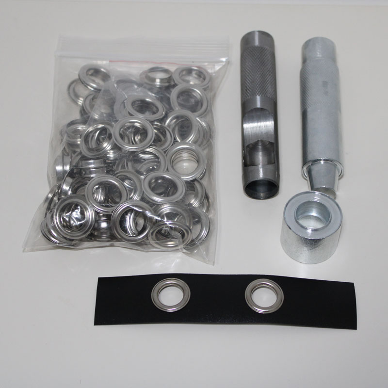 4mm-14mm 100 ensemble argent o - Leatherwork Eyelets avis et prix