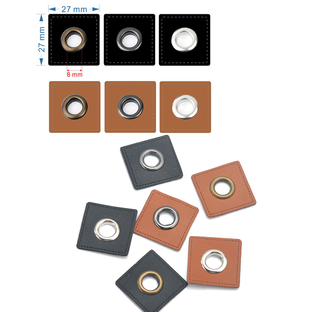 30 pièces/lot 27/37mm carré no - Leatherwork Eyelets avis et prix