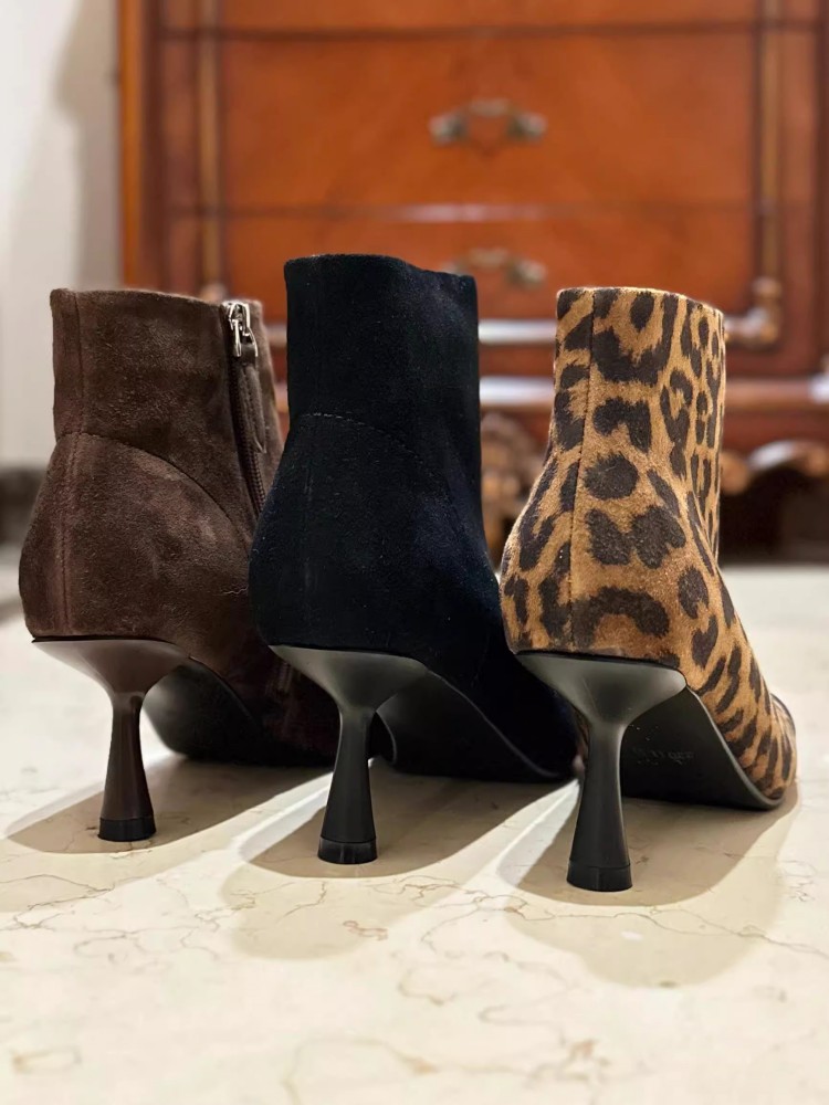 Mode femmes bout carré talons  - Leather Work Women Shoes avis et prix
