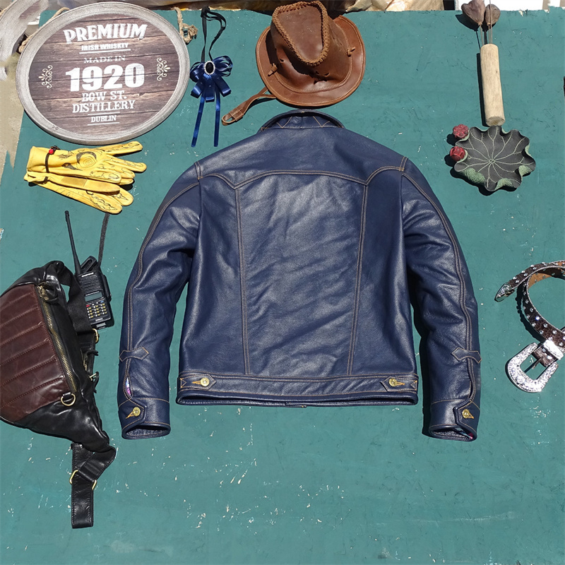   Blouson en cuir véritable Kn - Leather Work Jeans avis et prix