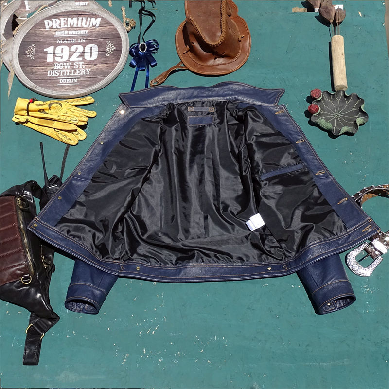   Blouson en cuir véritable Kn - Leather Work Jeans avis et prix
