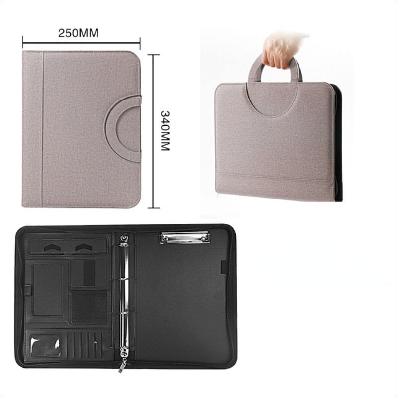 Porte-documents en cuir PU A4  - Leather Work Folder avis et prix