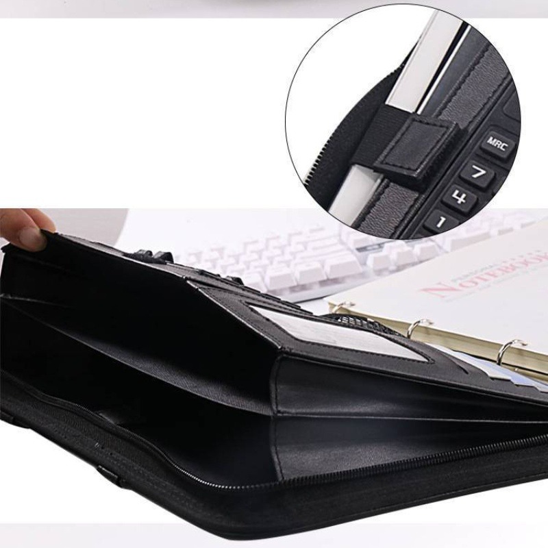Porte-documents en cuir PU A4  - Leather Work Folder avis et prix