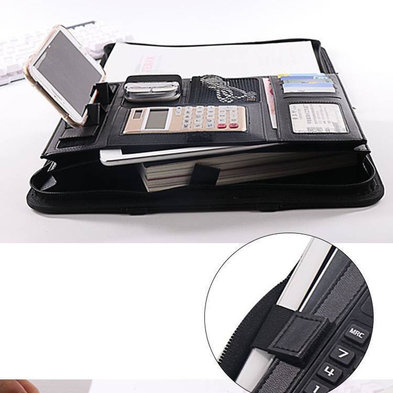 Porte-documents en cuir PU A4  - Leather Work Folder avis et prix