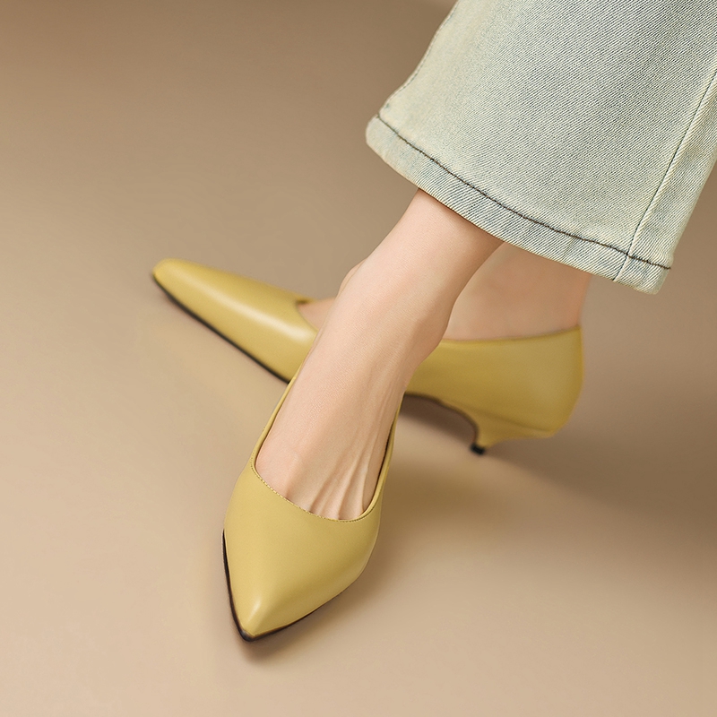 Nouvelles chaussures de travai - Leather Work Women Shoes avis et prix