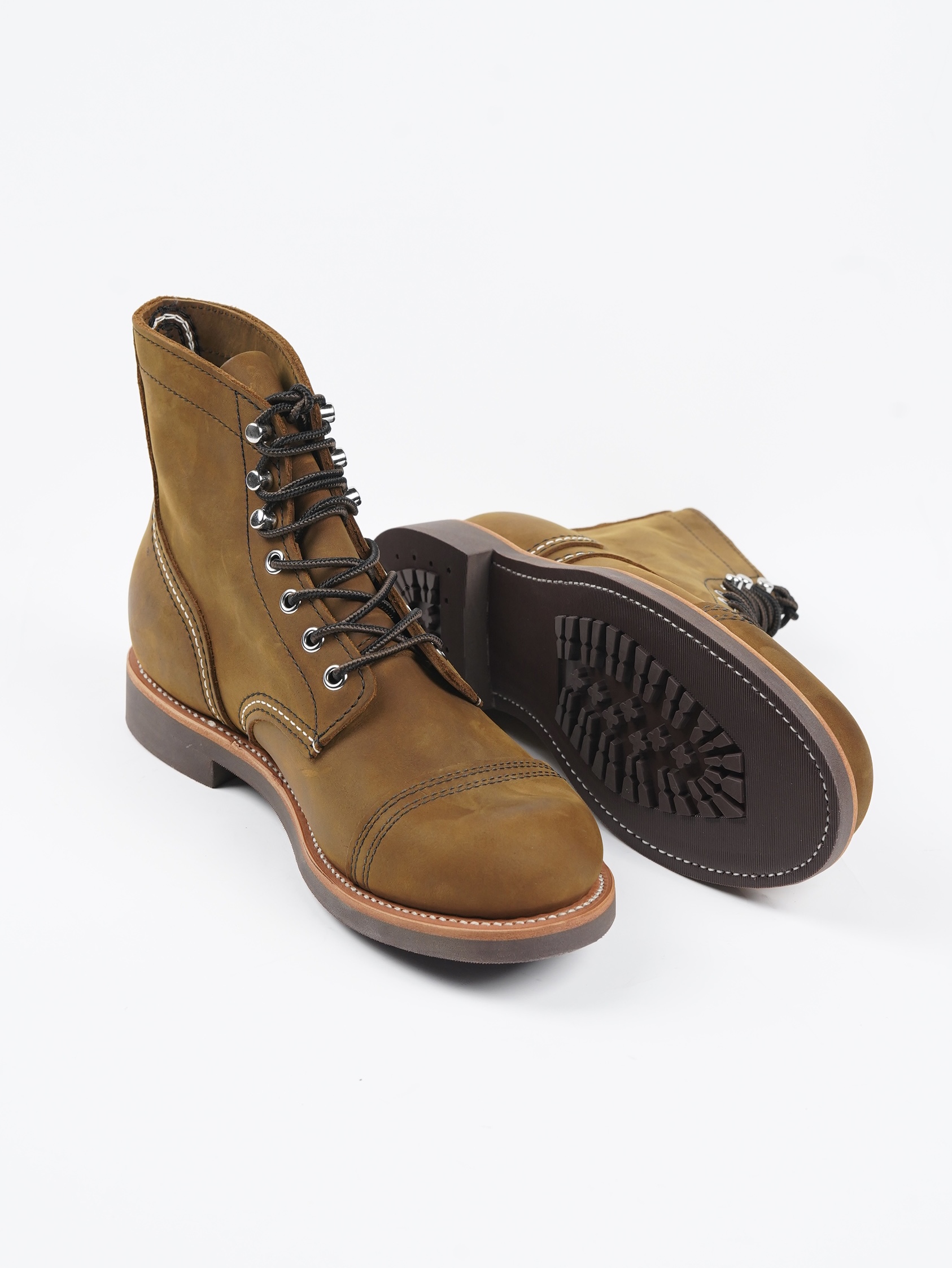 Bottes de moto rétro en cuir v - Leather Work Boots avis et prix