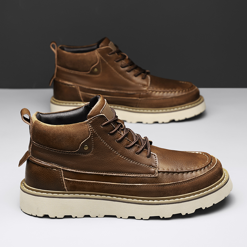 Bottes de travail montantes ma - Leather Work Boots avis et prix