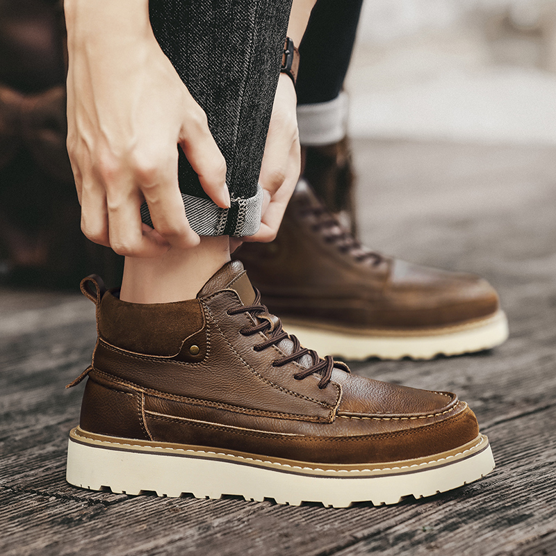 Bottes de travail montantes ma - Leather Work Boots avis et prix